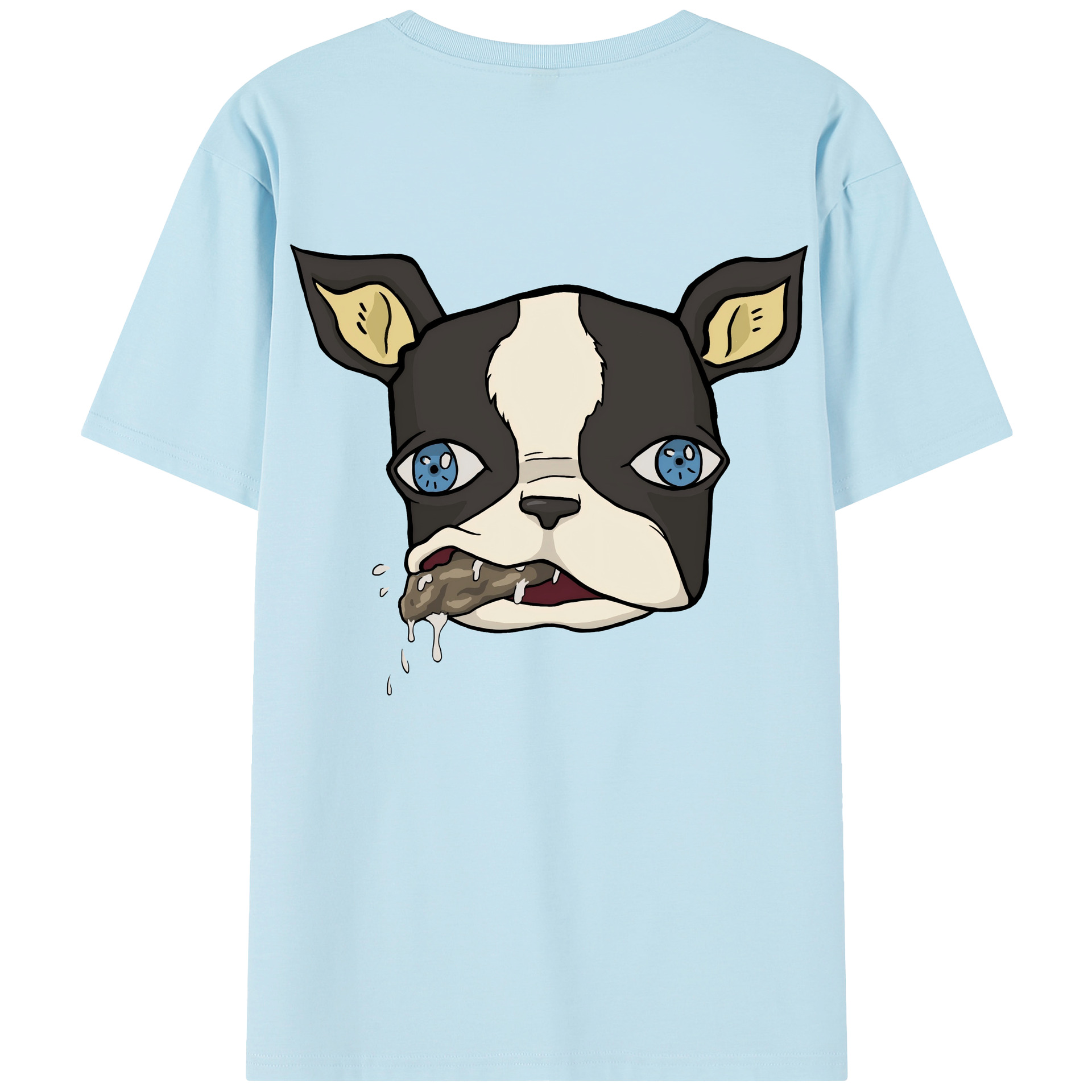（画像用） ジョジョの奇妙な冒険 イギー JoJo's Bizarre Adventure Iggy 綿100％半袖Tシャツ（背面プリント）